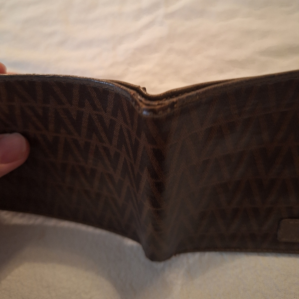 Brown Valentino Monogram Bifold Wallet - Picture 5 of 9